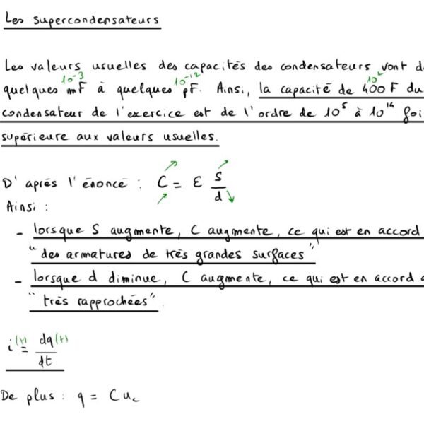 Sujet BAC circuit RC
