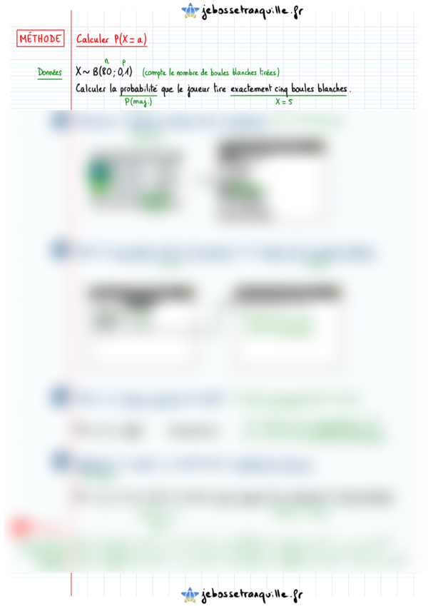 comment calculer une probabilité d'une loi binomiale avec la calculatrice