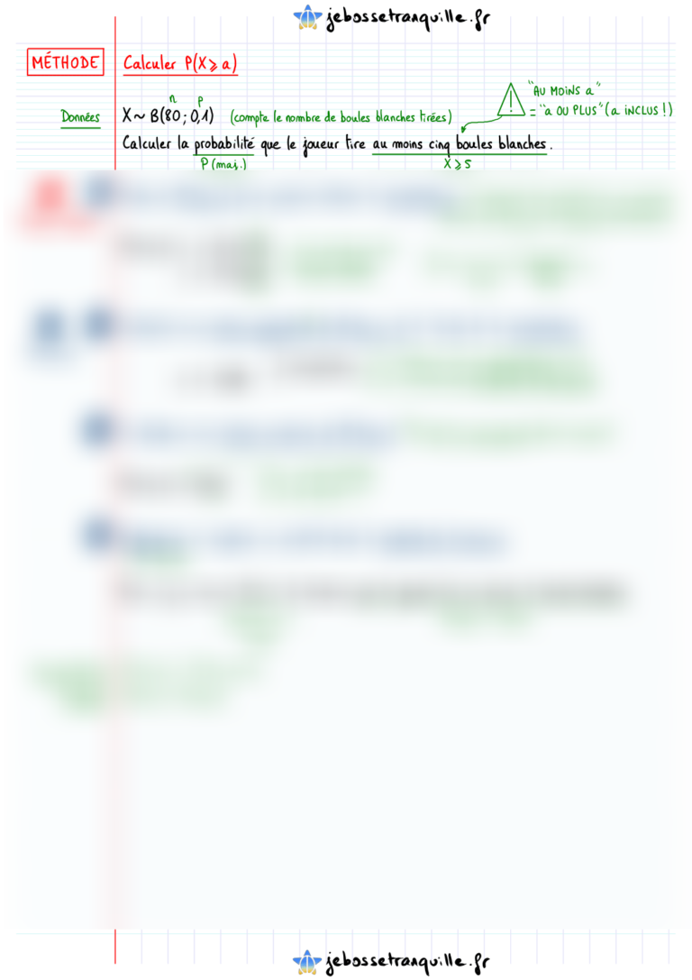 comment calculer une probabilité d'une loi binomiale