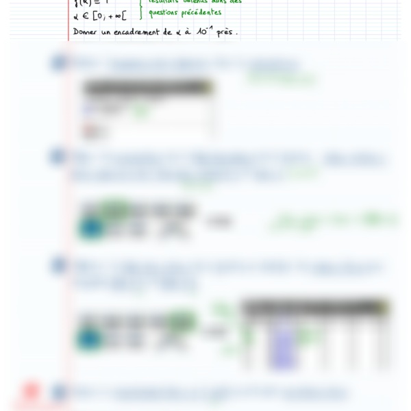 trouver un encadrement de alpha