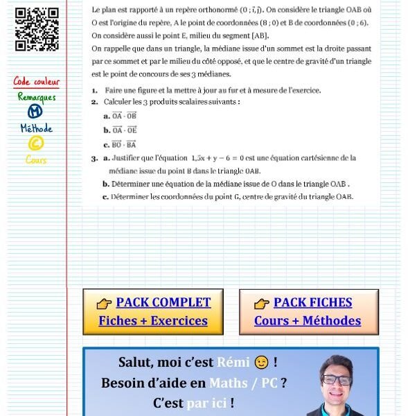 Exercice projeté orthogonal