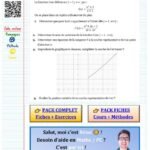Exercice maths derivation premiere