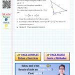 Exercice produit scalaire 1ere​