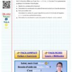Trinome du second degré exercice