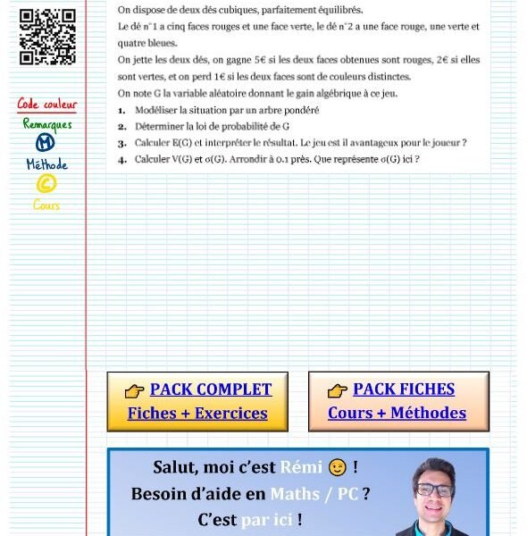 Variable aleatoire exercice