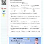 Exercice primitive et equation differentielle