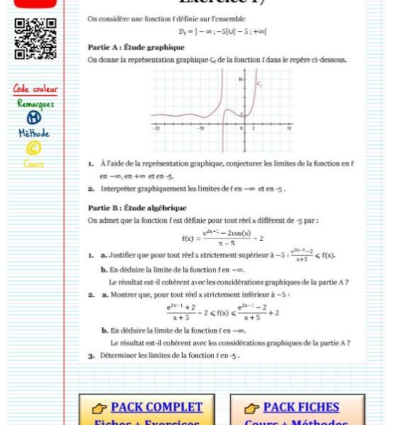 Exercice limite avec correction