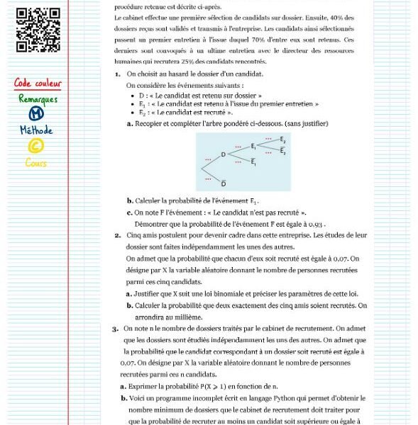 Exercice loi binomiale corrigé pdf​