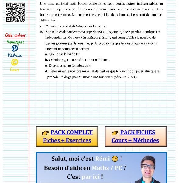 Exercice corrigé loi binomiale pdf
