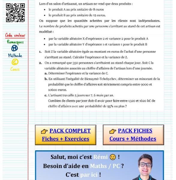EXO TYPE DS 13 | Exercice bac loi des grands nombres​