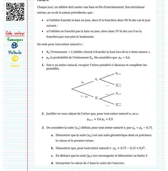 Exercice type bac probabilité loi binomiale​