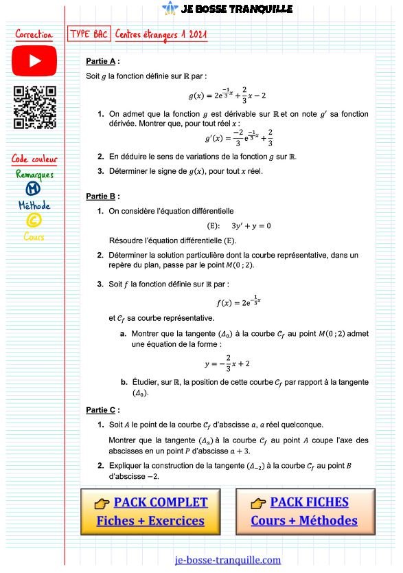 Exercice type bac fonctions​
