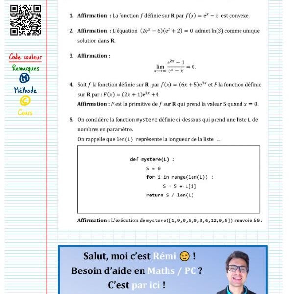 Exercice type bac fonction exponentielle