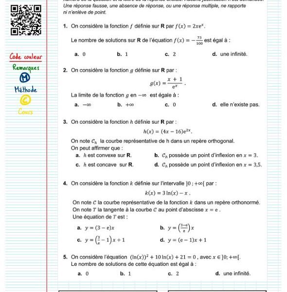 Exercice type bac maths fonction​