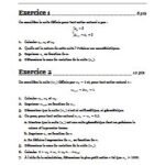 Suites numériques 1ere