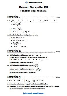 Fonction exponentielle