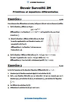 Primitives et équations différentielles