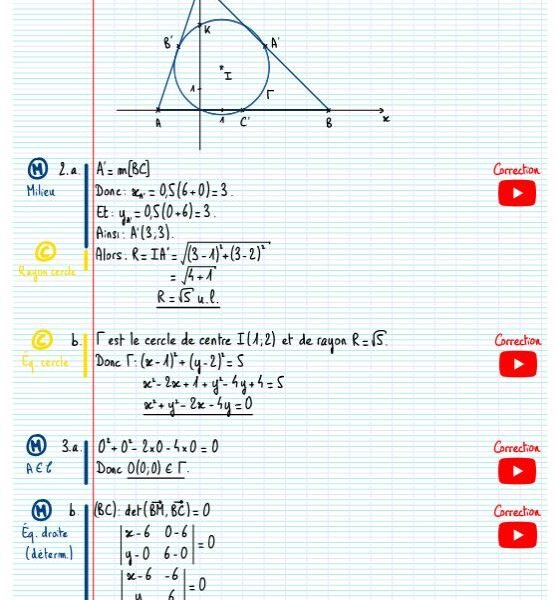 Exercices Configurations géometriques