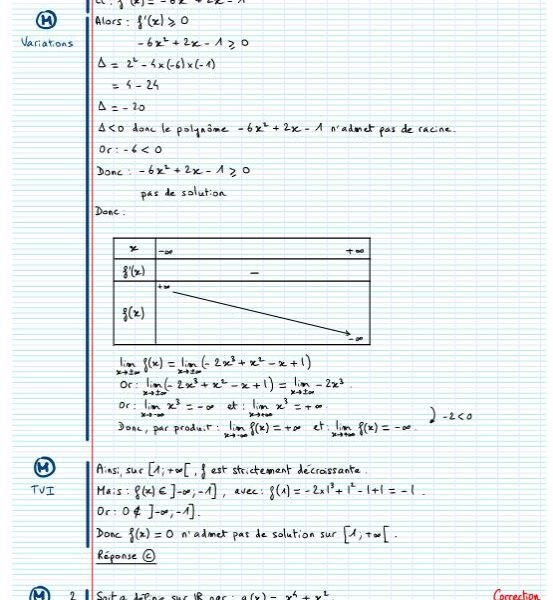Exercices Continuité terminale​