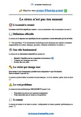 Le stress n'est pas ton ennemi